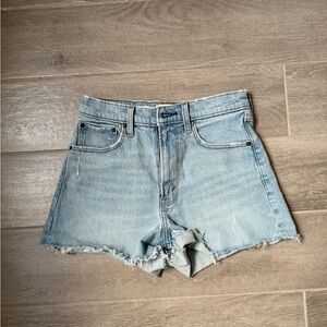 Abercrombie & Fitch Light Blue Jean Shorts
